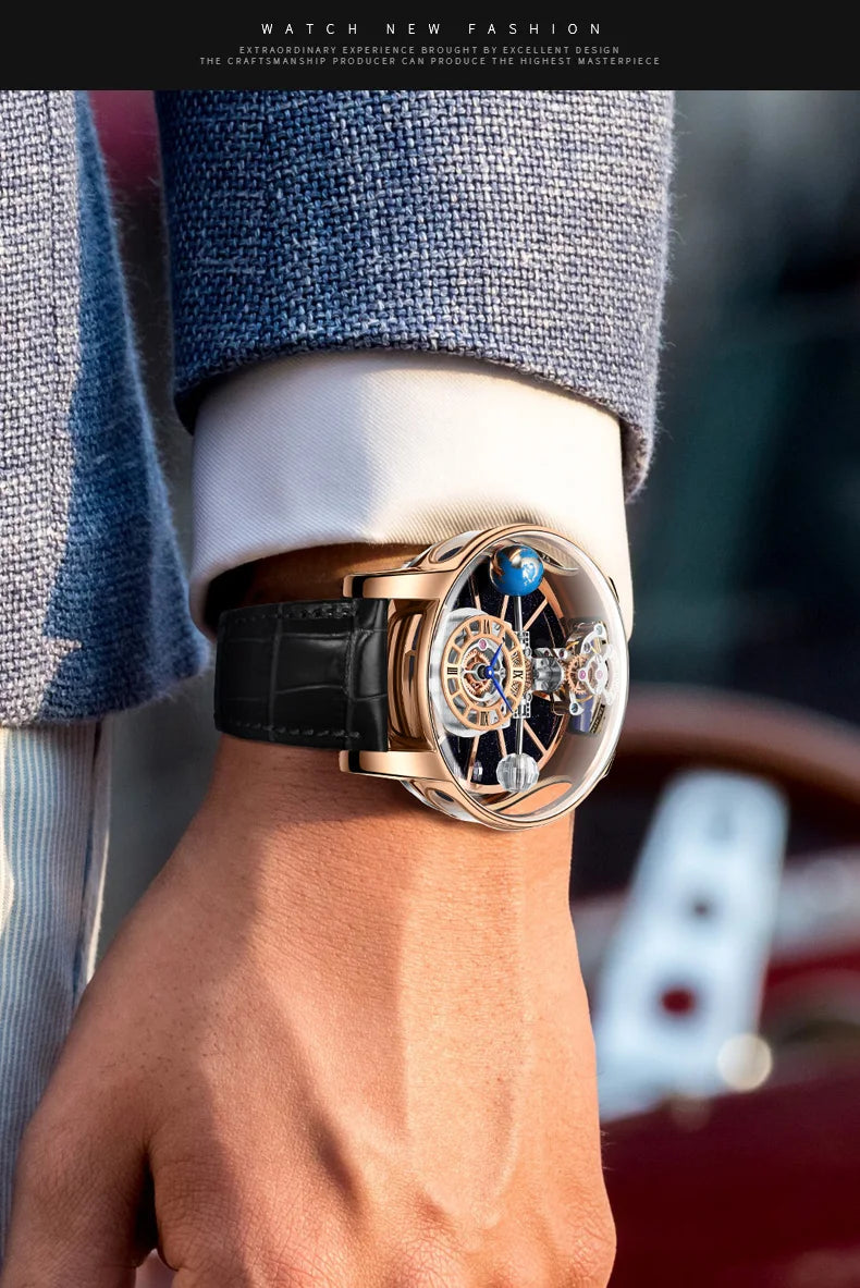 Galactic Pioneer Chronograph Tourbillon Luxury Watch