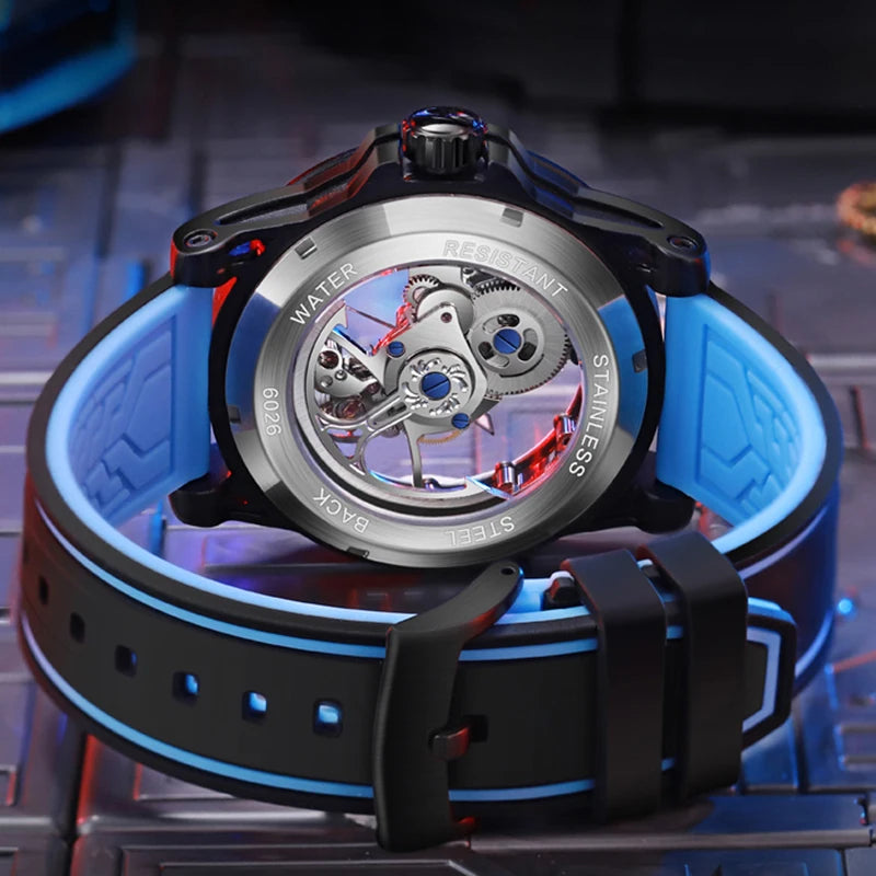 Shark & Sapphire Luminary Skeleton Automatic