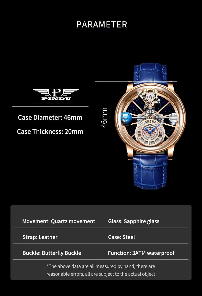 Galactic Pioneer Chronograph Tourbillon Luxury Watch