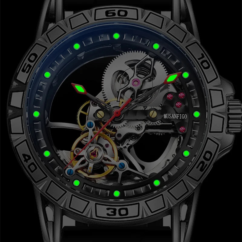 Shark &amp; ​​Sapphire Luminary Skeleton Automatik