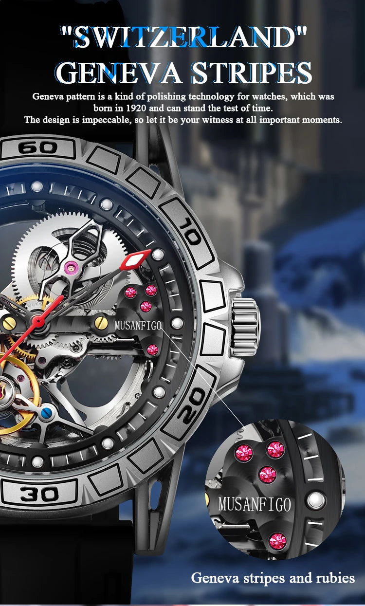 Shark & Sapphire Luminary Skeleton Automatic