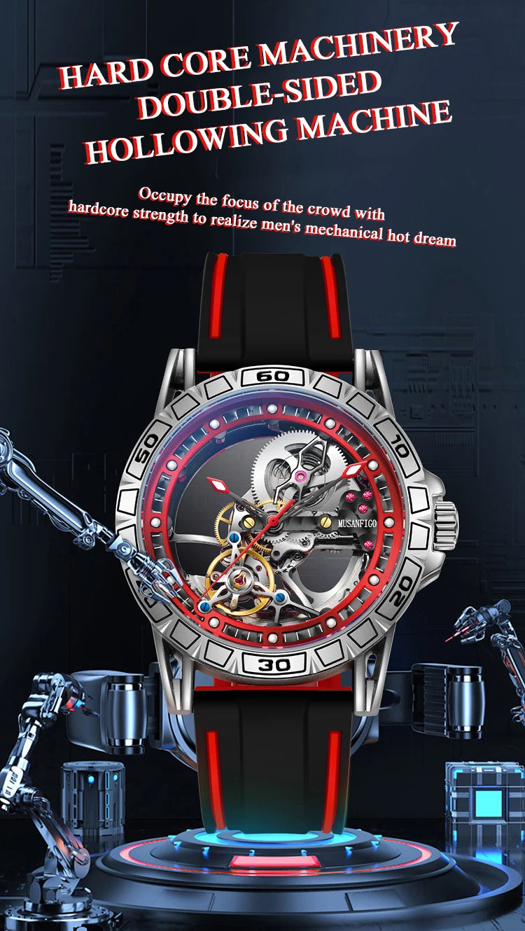 Shark & Sapphire Luminary Skeleton Automatic