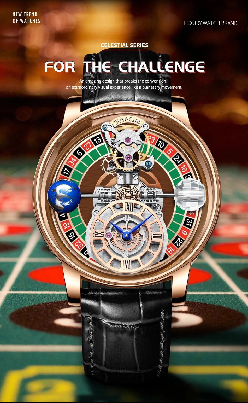 Celestial Roulette Men's Luxury Watch