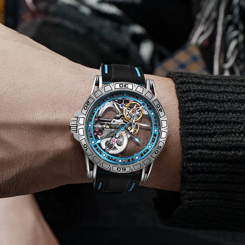 Shark & Sapphire Luminary Skeleton Automatic