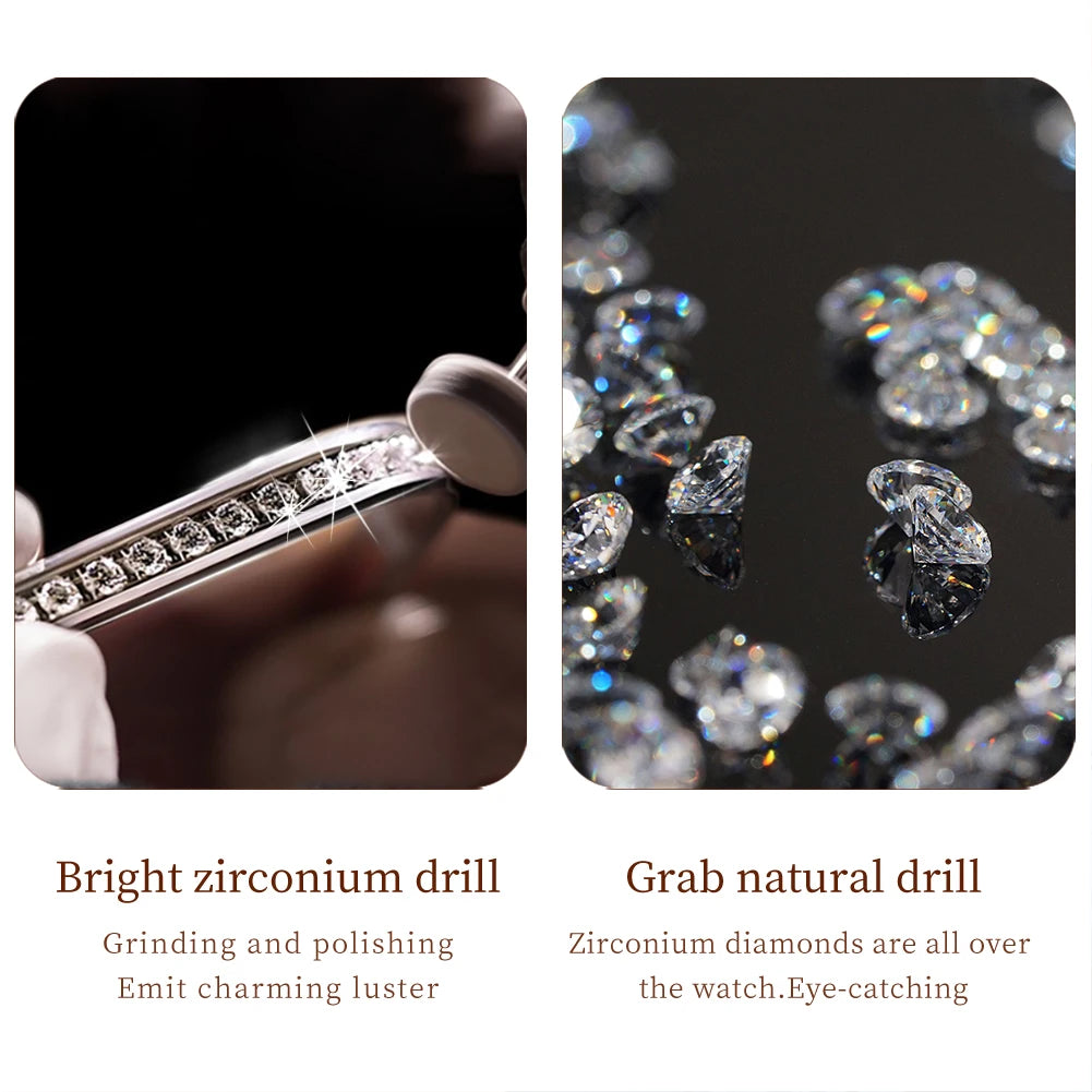 Diamond Éclat - Luxe Roman Dial Quartz Watch