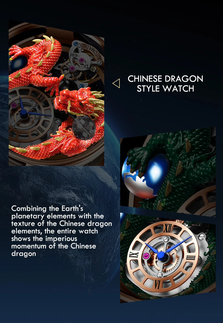 Reloj automático Superior Dragon: edición de prestigio